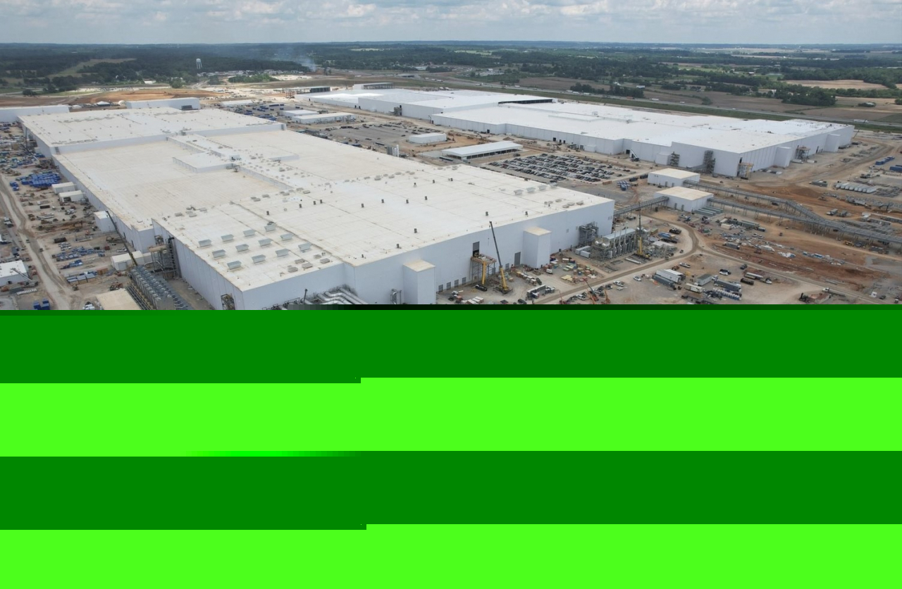 An aerial view of BlueOval SK's battery manufacturing plants in Glendale, Kentucky (BlueOval SK)