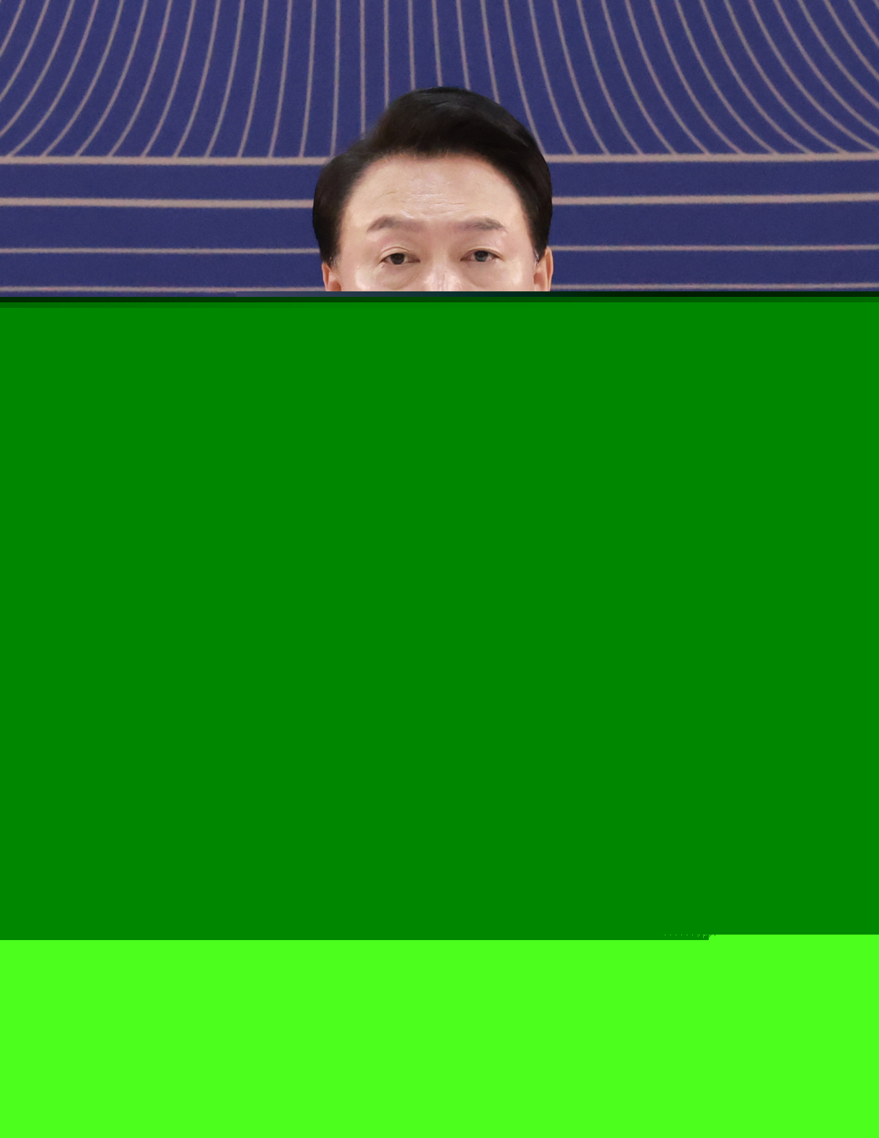 President Yoon Suk Yeol speaks during a meeting with heads of local autonomous governments in Hongseong-gun, South Chungcheong Province, Thursday. (Yonhap)